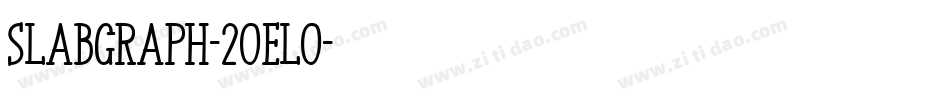 Slabgraph-2OElo字体转换