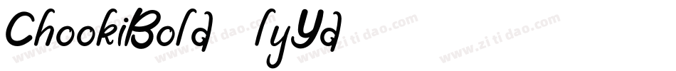 ChookiBold-lyYd字体转换
