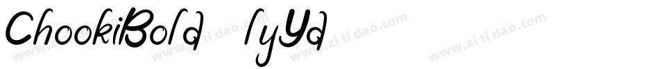 ChookiBold-lyYd字体转换