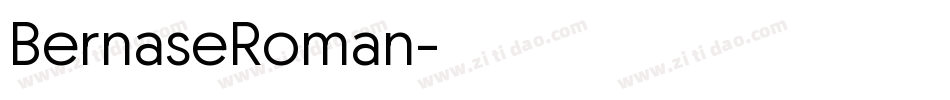 BernaseRoman字体转换