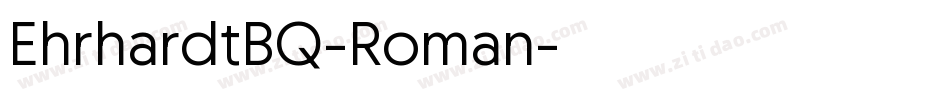 EhrhardtBQ-Roman字体转换