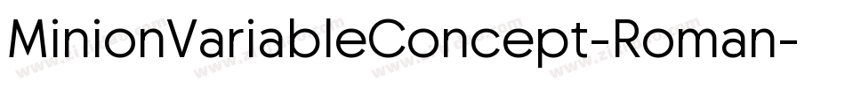 MinionVariableConcept-Roman字体转换