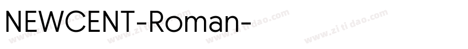 NEWCENT-Roman字体转换