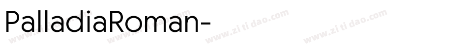 PalladiaRoman字体转换