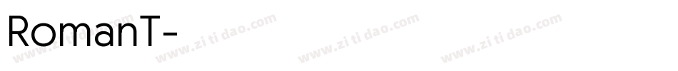 RomanT字体转换