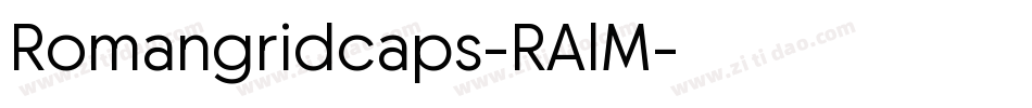 Romangridcaps-RAlM字体转换