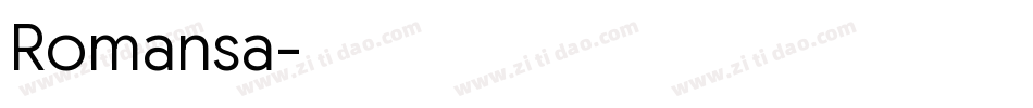 Romansa字体转换