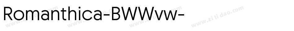 Romanthica-BWWvw字体转换 Romanthica-BWWvw字体转换