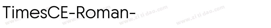 TimesCE-Roman字体转换