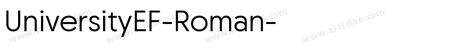 UniversityEF-Roman字体转换