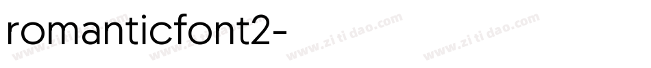 romanticfont2字体转换