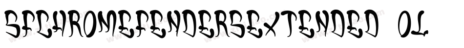 SfChromeFendersExtended-9ol0字体转换