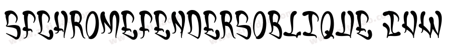 SfChromeFendersOblique-jVw7字体转换