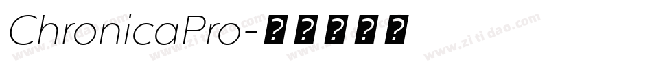 ChronicaPro字体转换