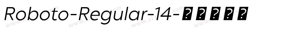 Roboto-Regular-14字体转换