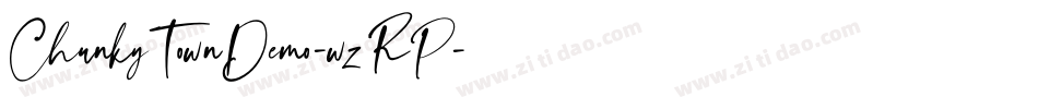 ChunkyTownDemo-wzRP字体转换