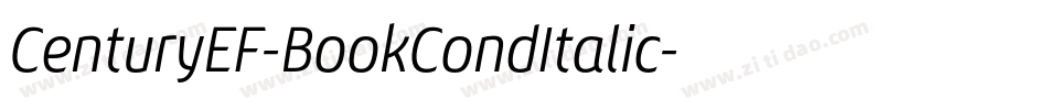 CenturyEF-BookCondItalic字体转换