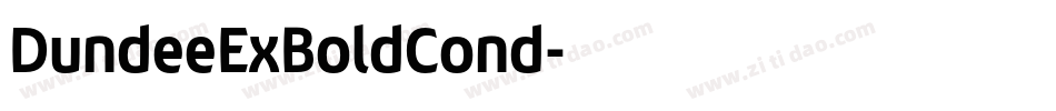 DundeeExBoldCond字体转换