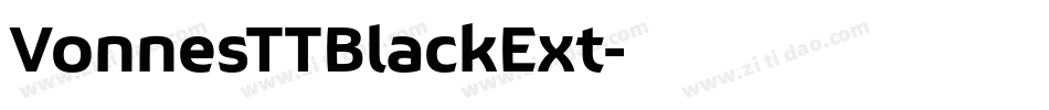 VonnesTTBlackExt字体转换