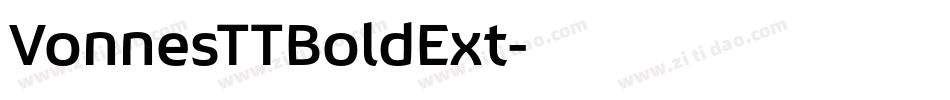 VonnesTTBoldExt字体转换