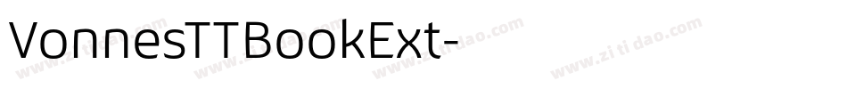 VonnesTTBookExt字体转换