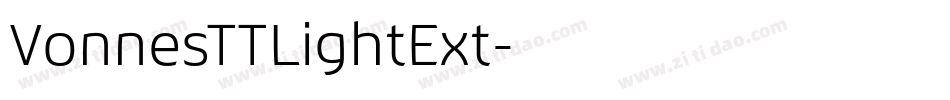 VonnesTTLightExt字体转换