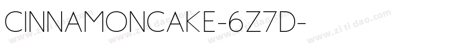 CinnamonCake-6Z7D字体转换