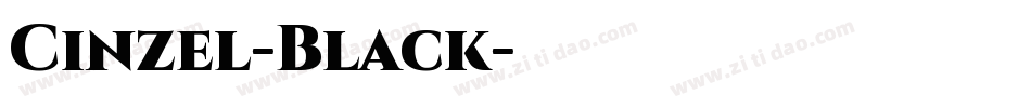 Cinzel-Black字体转换