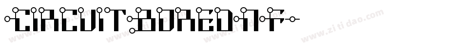 CircuitBoredNF字体转换