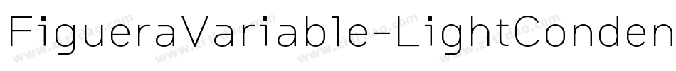FigueraVariable-LightCondensed字体转换