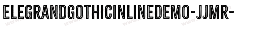 ElegrandGothicInlineDemo-jJMR字体转换