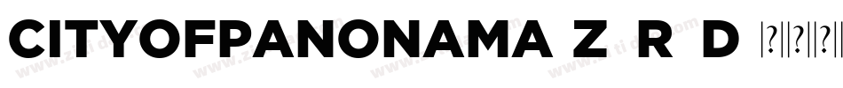 CityOfPanonama-z8R4D字体转换