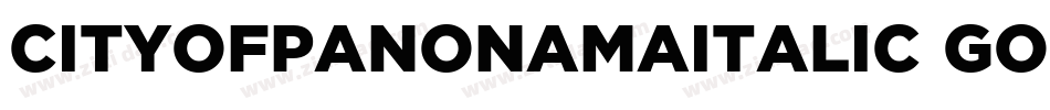 CityOfPanonamaItalic-GOqWD字体转换