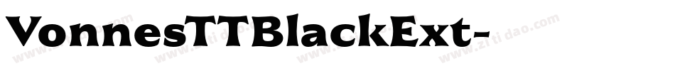 VonnesTTBlackExt字体转换