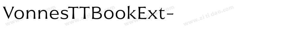 VonnesTTBookExt字体转换
