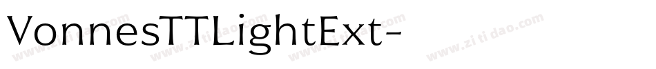 VonnesTTLightExt字体转换