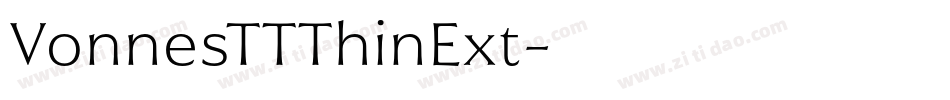 VonnesTTThinExt字体转换