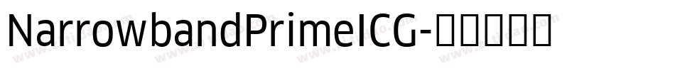 NarrowbandPrimeICG字体转换