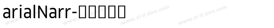 arialNarr字体转换