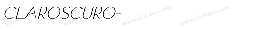 Claroscuro字体转换