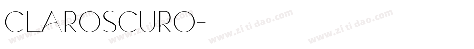 Claroscuro字体转换
