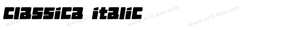 Classica-Italic字体转换
