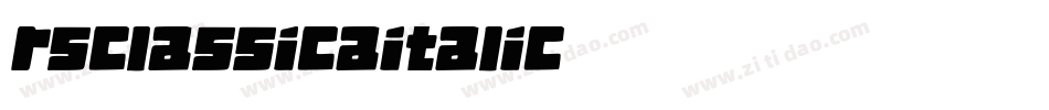 RSClassicaItalic字体转换