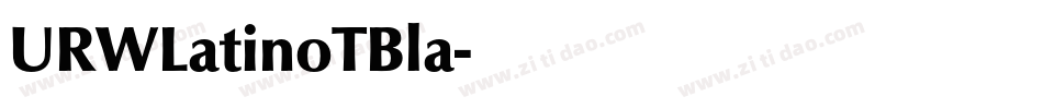 URWLatinoTBla字体转换