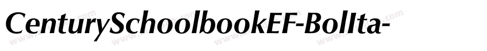 CenturySchoolbookEF-BolIta字体转换