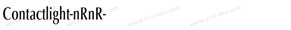 Contactlight-nRnR字体转换