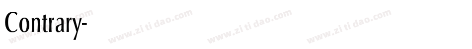 Contrary字体转换