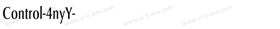 Control-4nyY字体转换