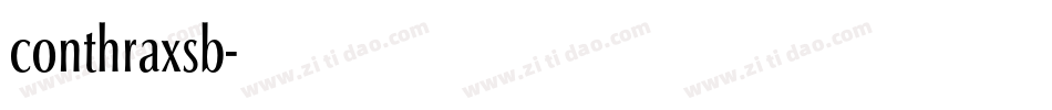 conthraxsb字体转换