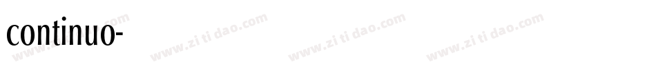 continuo字体转换